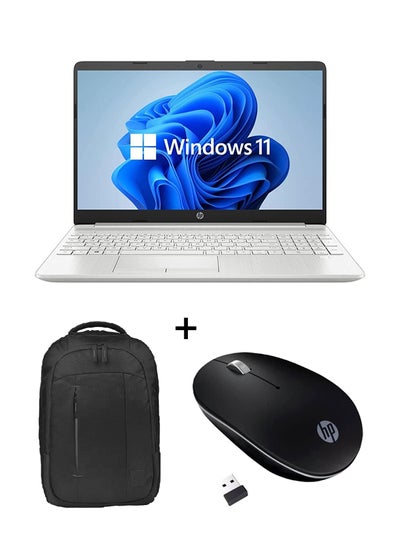 Buy 15S Laptop With 15.6-Inch Display, Core-i7 1255U Processor/16GB RAM/512GB SSD/Windows 11 With Delta Backpack 15.6-Inch Y4A67LA + Wireless Mouse English Silver in UAE