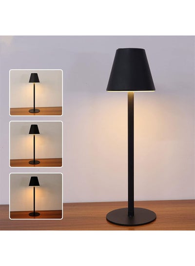 Buy Wireless LED Table And Desk Lamp With USB Battery And Rechargeable Black in Saudi Arabia