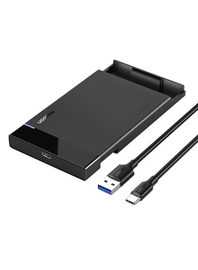 Buy Hard Drive Enclosure USB C 3.1 Gen 2 External Hard Disk Case  to SATA SDD Cover Adapter for 9.5mm 7mm 2.5 Inch SATA I II III PS4 HDD SSD 6Gbps Fast Speed UASP Black in Saudi Arabia
