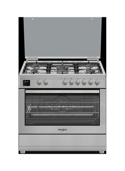 Buy 90Cm Gas Cooker With Display And Fan Steel WM9GC6DCX/MEA Inox in UAE
