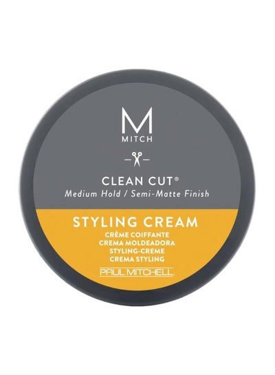 اشتري Mitch Clean Cut Styling Cream, Medium Hold, Semi-Matte Finish, Everyday Looks, Messy, Textured Tops في الامارات