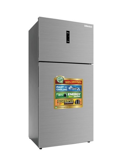 Buy Top Freezer Defrost Double Door Refrigerator 710 Lts Gross, 580 Lts Net Capacity, Inside Condenser, No Frost, R600a, Electronic Control System, Vegetable Crisper, Glass Shelves, 3 Star NR750NF Silver in UAE