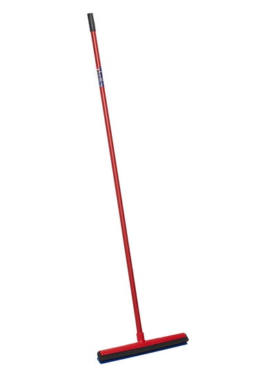 Buy ممسحة ارضيات وايب اند دراي عصا شفة ثلاثية، شفة مطاطية Red/Blue 42cm in UAE