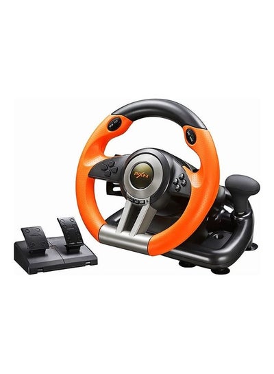 اشتري PC Racing Wheel,PXN V3II 180 Degree Universal Usb Car Sim Race Steering Wheel with Pedals for PS3,PS4,Xbox One,Xbox Series X/S,Nintendo Switch في مصر