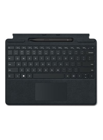 Buy Surface Pro 8 or Pro X - Signature Type cover - English - Arabic Black in Saudi Arabia