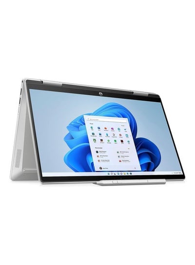 Buy Pavilion x360 2 in 1 Laptop 14-Inch Display, Core i5-1235u Processor/8GB RAM/512GB SSD/Intel Iris Xe Graphics/Windows 11 Home English/Arabic Silver in UAE