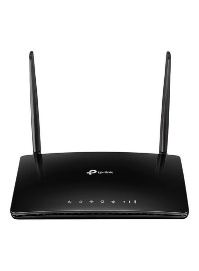 اشتري TL-MR6500v 300 Mbps 4G LTE Telephony Wireless Router and Dr Com Smart UPS 8000mAh Power Backup DRU-8000 Black في الامارات