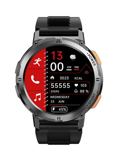 اشتري Tank T2 1.43 Inch Amoled Always On Display Bluetooth Answer Make Call Smart Watches For Men 5 ATM US Military Certified With 70 Sport Modes For Android IOS Iphones Space Gray في الامارات