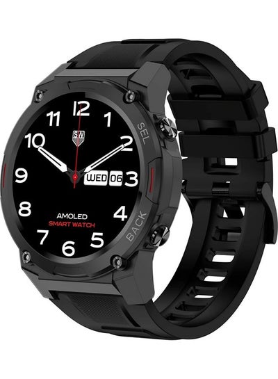 اشتري Dream Smartwatch For Men With AMOLED Always On Display Bluetooth Calling Waterproof Fitness Watches For Android iOS Black في الامارات