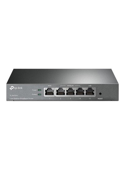 Buy TL-R470T+ Load Balance Broadband Business Router with Up to 4 WAN Ports, PPPoE Server, Advanced QoS and Strong Firewall Black in Saudi Arabia