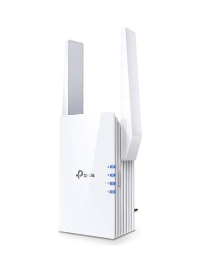 Buy AX1800 Dual Band Wi-Fi 6 Range Extender, Broadband/WiFi Extender, Wireless Booster/Hotspot with 1 Gigabit Port & 2 External Antennas, Built-in Access Point Mode, (RE605X) White in Saudi Arabia