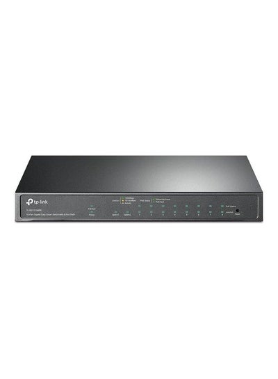 Buy TL-SG1210MPE | 8 Port Gigabit PoE Switch | Easy Smart Managed | 8 PoE+ Ports @123W, w/ 2 Uplink Gigabit Ports + 1 Combo SFP Slot | Limited Lifetime Protection | QoS, Vlan, IGMP & LAG Black in UAE