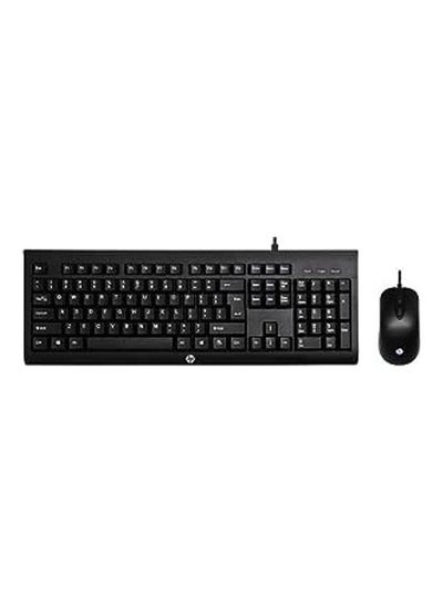 اشتري HP Plastic Gaming Keyboard and Mouse For Computer -  Model Km100 Black في مصر