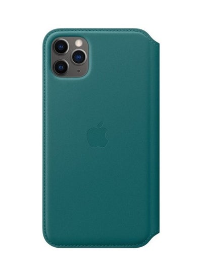 Buy Protective Folio Cover For iPhone 11 Pro Max Peacock in UAE