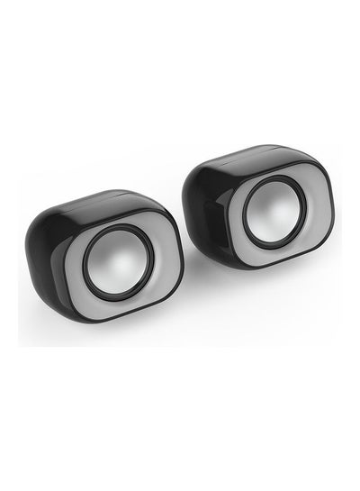 Buy Multimedia USB Wired Mini Desktop Speaker For PC's, Laptops And Other Devices With 35 Mm Audio Output Black in UAE