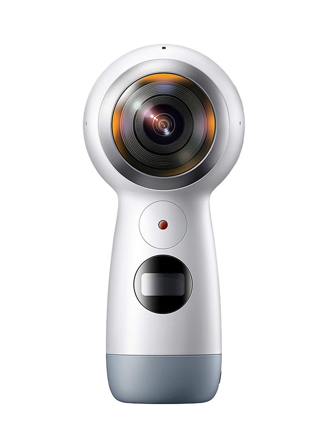 كاميرا العالم الافتراضي الكروية جير 360 بدقة 4K أبيض