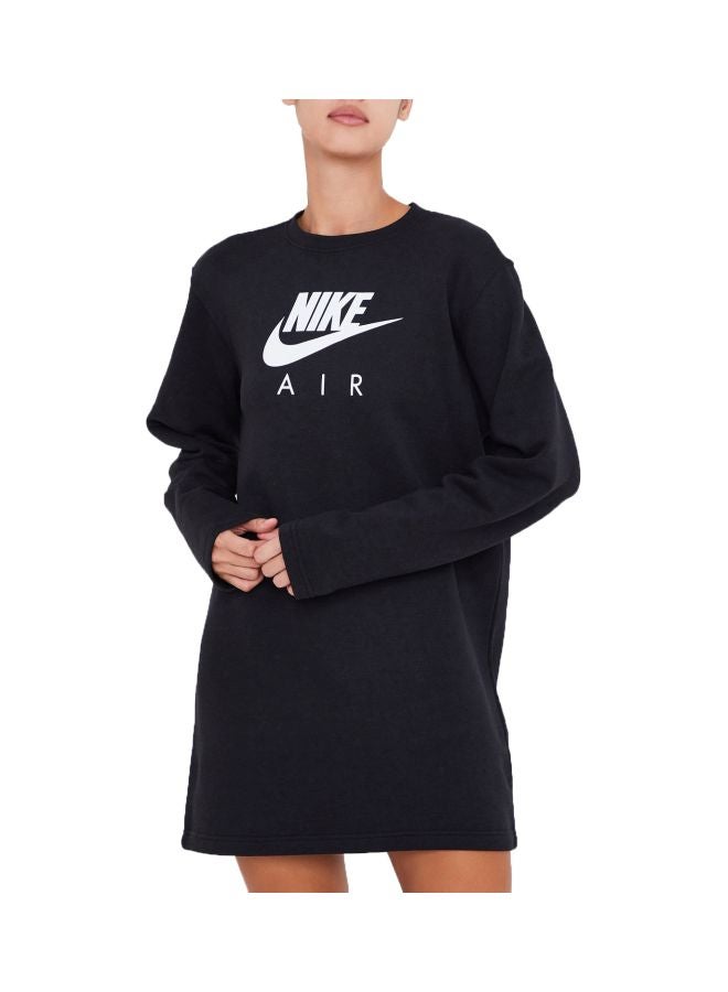 nike w nsw air crew dress bb flc