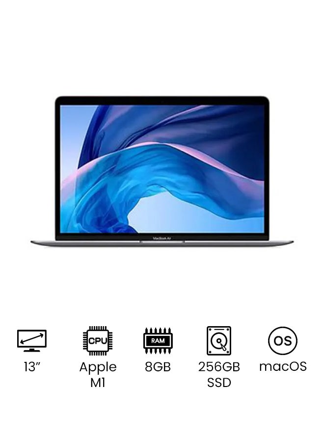 Apple MacBook Air – 13 Inch Display M1 Chip with 8-Core Processor and 7-core Graphics8GB RAM 256GB SSDEnglish Arabic Keyboard - New 2020 Space Grey