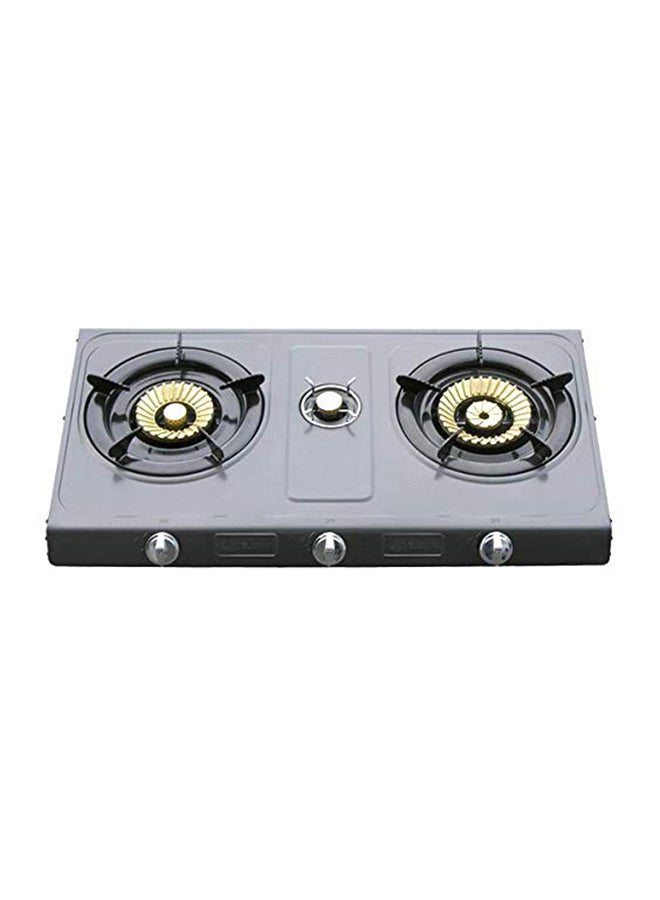 ELEKTA Triple Burner Teflon Coated Gas Stove EGC403TC Black price in