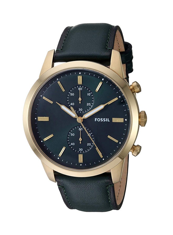FOSSIL Men's Leather Analog Wrist Watch FS5599 - 44 mm Green price