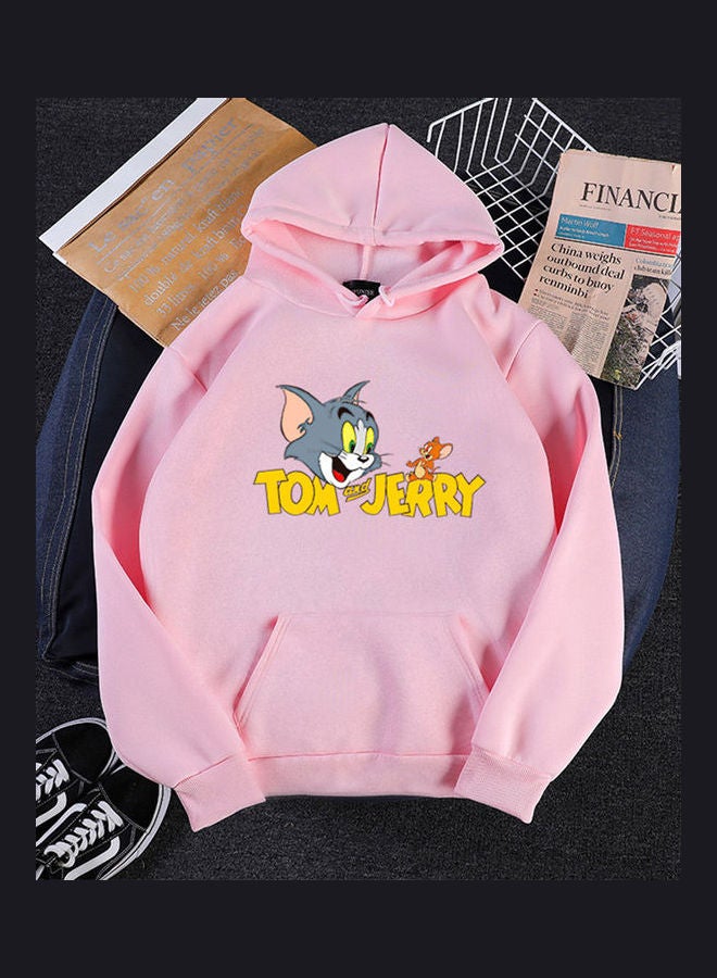 Tom and jerry pink hoodie sale