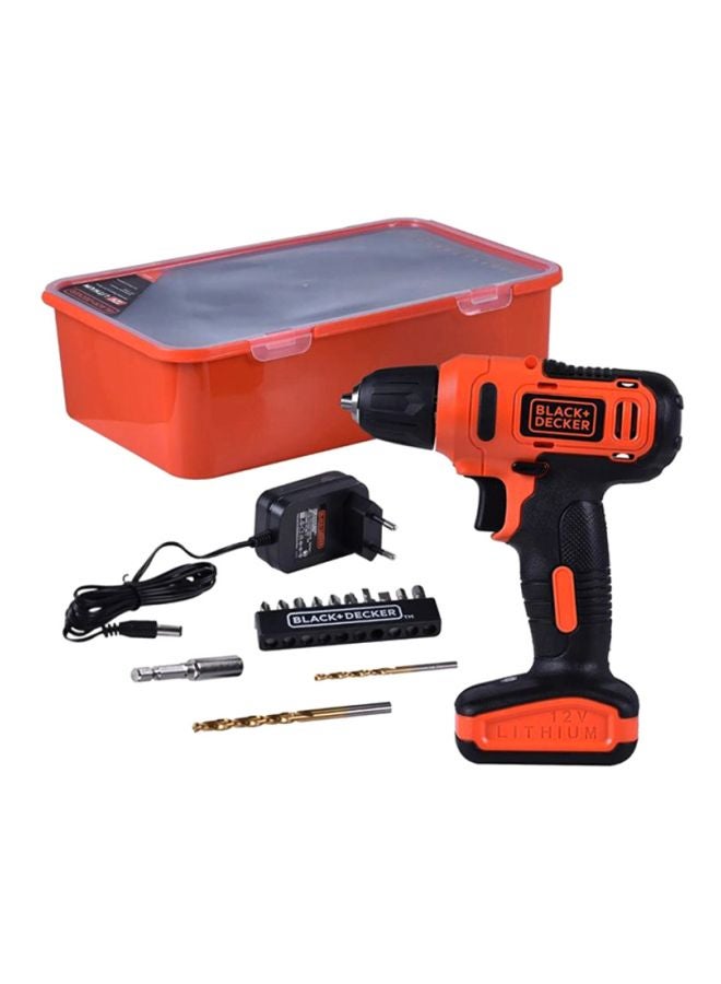 Speedex Tools - Black & Decker Cordless Drill Driver 12V with 13pcs Bits in  Kitbox For Drilling and Fastening - LD12SP-B5