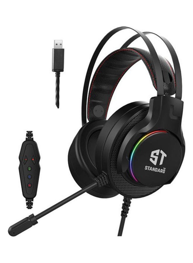 Standard Headphone Gaming Stereo 7.1 Surround Sound Rgb GM017