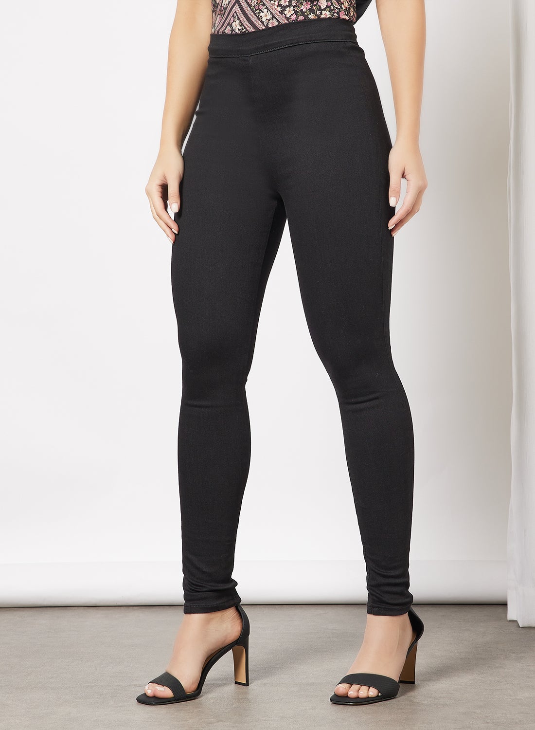 Skinny Fit Leggings, Black