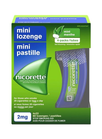 nicorette Fast Dissolving Mini Lozenge - Mint - Pack Of 4