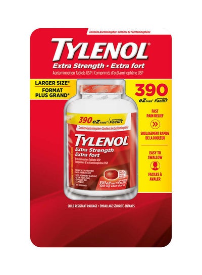 Tylenol Extra Strength Acetaminophen 500mg Pain Reliever eZ Tablets, 390 Count