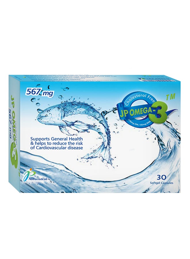 Shop JP Nutraceuticals Jp Omega-3 30 Softgel Capsules online in Riyadh,  Jeddah and all KSA