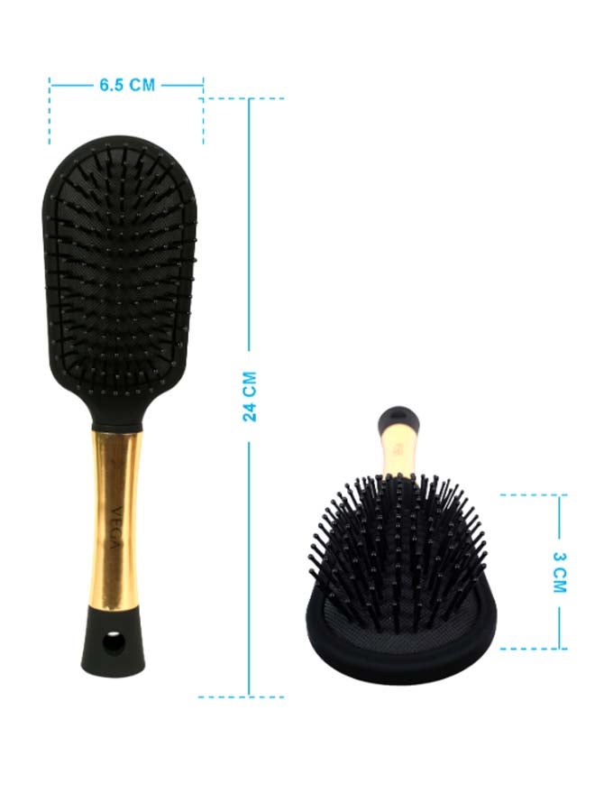 Shop Vega Premium Cushion Hair Brush Black/Gold 24 x  x 3cm online in  Dubai, Abu Dhabi and all UAE