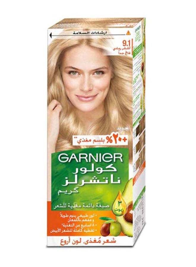 Shop Garnier Color Naturals Permanent Hair Color Cream 9 1 Extra Light Ash Blonde Online In Riyadh Jeddah And All Ksa