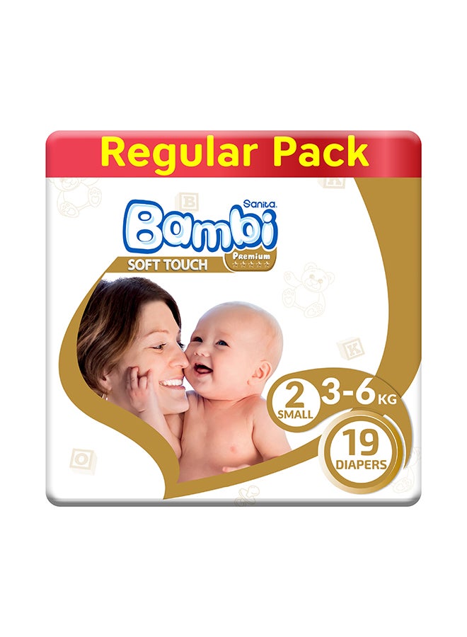 stewardess Taille Intact Shop Sanita Bambi Soft Touch Baby Diapers, Size 2, 3 - 6 Kg, 19 Count –  Small online in Dubai, Abu Dhabi and all UAE