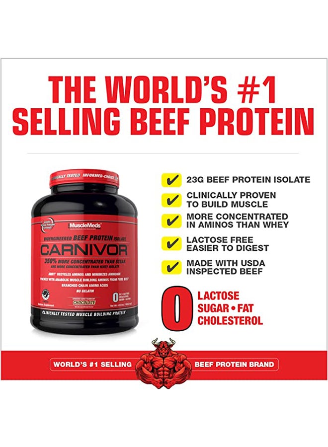 Shop MUSCLEMEDS Carnivor Beef Protein Isolate Powder, Chocolate - 4.19lbs online in Dubai, Abu Dhabi and all UAE